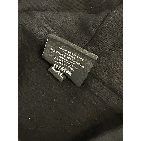 Overtime Hoodie Mens 2 XL Black Hooded Pullover Sweatshirt Racing Car Auto - Picture 6 of 9